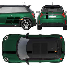52 Victory Edition Vollsatz Streifen Vinyl-Aufkleber für Mini Cooper S_2
