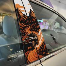 Offroad Berge Staub Pfad Säulen Türen Vinyl Aufkleber Sticker 2