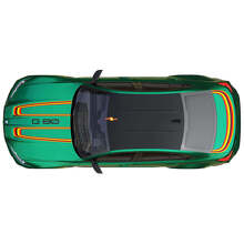 M Performance Motorhauben- und Kofferraumstreifen Vinyl-Aufkleber 2 für BMW M3 G80 3