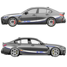 M Performance Seitenstreifen Tür Fender Vinyl Aufkleber für BMW M3 G80 2