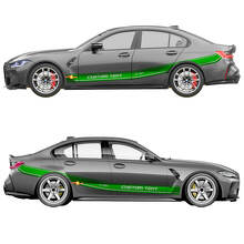 M Performance Schriftzug Streifen Seiten Türen Kotflügel Vinylaufkleber für BMW M3 G80 2
