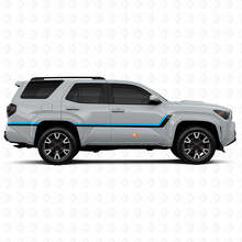 Twin Stripes Türseiten-Vinylaufkleber Decal für Toyota 4Runner 6. Generation 6