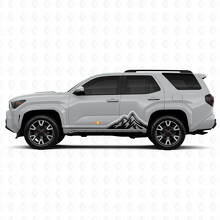 Mountains Vintage-Stil Streifen Grafik Schweller Tür Seiten Vinyl Aufkleber Decal Für Toyota 4Runner 6. Generation 5