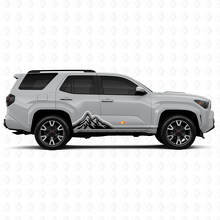 Mountains Vintage-Stil Streifen Grafik Schweller Tür Seiten Vinyl Aufkleber Decal Für Toyota 4Runner 6. Generation 6