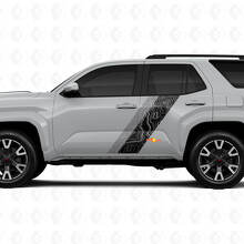 Topographische Kartenstil Türseitige Streifen Vinylaufkleber Decal Für Toyota 4Runner 6. Gen 3