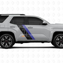 Topographische Kartenstil Türseitige Streifen Vinylaufkleber Decal Für Toyota 4Runner 6. Gen 6