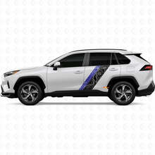 Topografische Kartenstil Türseitenstreifen Vinylaufkleber Decal Für Toyota RAV4 2025 2