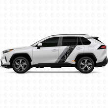 Topografische Kartenstil Türseitenstreifen Vinylaufkleber Decal Für Toyota RAV4 2025 3