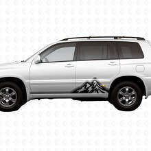 Mountains Vintage Style Grafik Seitenstreifen Vinylaufkleber Decal Für Toyota Highlander 2006_2
