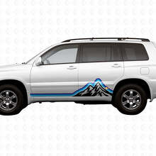 Mountains Vintage Style Grafik Seitenstreifen Vinylaufkleber Decal Für Toyota Highlander 2006_3