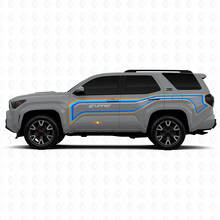 Geschlossene Spuren Rennstrecken-Stil Türseiten Vinylaufkleber Decal für Toyota 4Runner 3