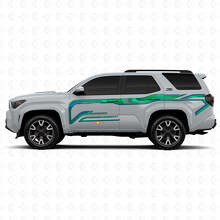 Techno Style Solide Streifen Seiten Vinyl Aufkleber Decal Für Toyota 4Runner 2