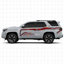 Techno Style Solide Streifen Seiten Vinyl Aufkleber Decal Für Toyota 4Runner 3