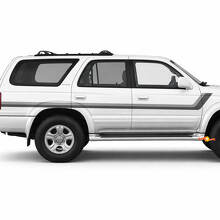 Heritage-Stil Twin Stripes Seiten-Vinylaufkleber Decal für Toyota 4Runner 1995-2002 3