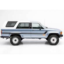 Heritage-Style Doppelstreifen Seiten-Vinylaufkleber Decal für Toyota 4Runner 1984-1989 2