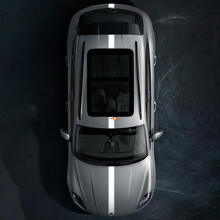 Dünner Racing-Streifen Motorhaube Dach Kofferraum Vinyl-Aufkleber Satz für Porsche Macan 2