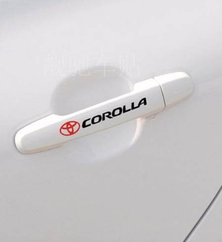 Corolla Türgriff Vinyl-Aufkleber-Set für Toyota Corolla