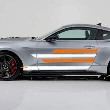 Glatt Scharfe Streifen Schwelle Türen Vinyl Aufkleber Set für Musclecar Shelby Super Snake_2
