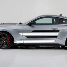 Glatt Scharfe Streifen Schwelle Türen Vinyl Aufkleber Set für Musclecar Shelby Super Snake_3