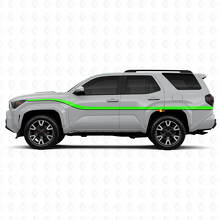 Doppelte glatte Streifen Seiten-Vinylaufkleber Dekor für Toyota 4Runner 6. Generation 3