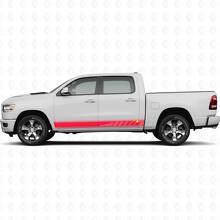 Perforierte Streifen Türseitiger Vinyl-Aufkleber Dekor für Dodge Ram 1500 2019-2024 2