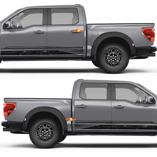 Schriftzug Grafikstreifen Tür Seiten Vinylaufkleber Aufkleber Grafik für Ford F150 Raptor 1