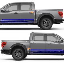 Schriftzug Grafikstreifen Tür Seiten Vinylaufkleber Aufkleber Grafik für Ford F150 Raptor 2