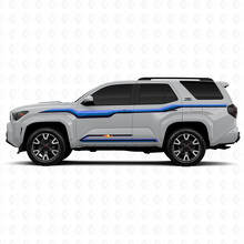 Techno Style Gebogene Linien Seitliche Vinylaufkleber Decal für Toyota 4Runner 2