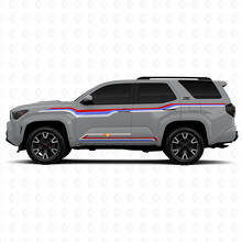 Techno Style Gebogene Linien Seitliche Vinylaufkleber Decal für Toyota 4Runner 3