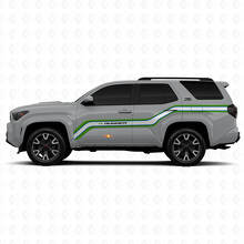 Techno Style Aufwärts verlaufende Linien Seiten Vinylaufkleber Decal Für Toyota 4Runner 2