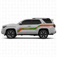 Techno Style Aufwärts verlaufende Linien Seiten Vinylaufkleber Decal Für Toyota 4Runner 3