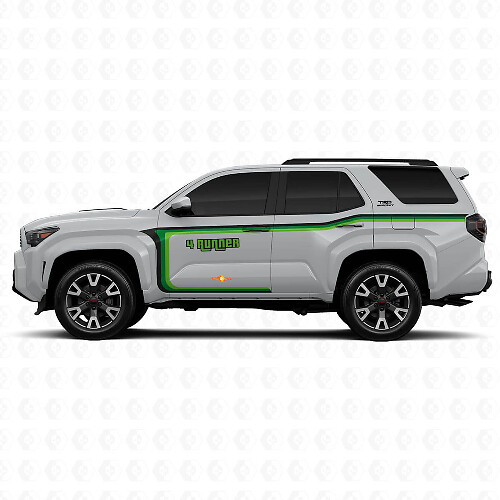 Gebogene Linien Türseitige Vinylaufkleber Decal für Toyota 4Runner