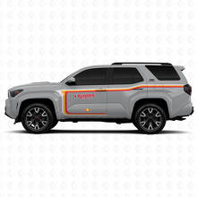 Gebogene Linien Türseitige Vinylaufkleber Decal für Toyota 4Runner 3