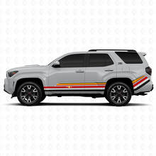 Techno Style Gehobelte Linien Seiten- und Heckkotflügel Vinylaufkleber Decal für Toyota 4Runner 3
