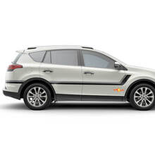 Twin Streifen Türseiten Vinyl Aufkleber Decal Für Toyota RAV4 2013-2018 3