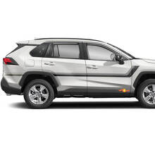 Twin Stripes Türseiten Vinylaufkleber Decal für Toyota RAV4 2019-2025 3