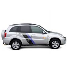 Topografische Kartenstil Tür Seitenstreifen Vinylaufkleber Decal für Toyota RAV4 2000-2005 2