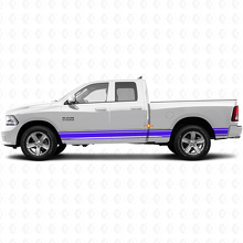 Gerade Streifen Seitenschweller Vinylaufkleber Dekor für Dodge Ram 1500 2011-2018 2