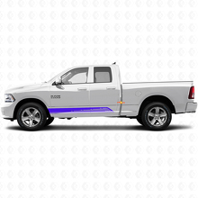 Gebogene Streifen Seitenschweller Tür Vinyl Aufkleber Decal Grafik für Dodge Ram 1500 2011-2018 2