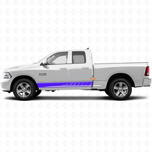 Perforierte Streifen Türseiten-Vinylaufkleber Dekorfolie für Dodge Ram 1500 2011-2018 3