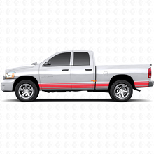 Gerade Streifen Seitenschweller Seiten Vinyl Aufkleber Decal Grafik für Dodge Ram 1500 2002-2008 3