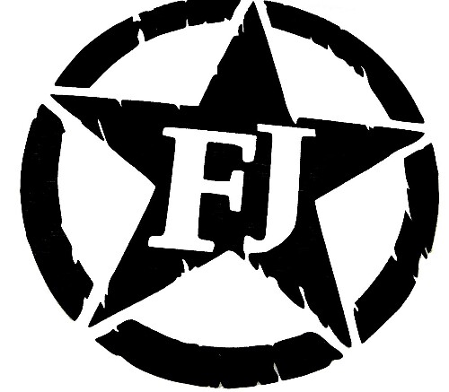 Toyota FJ Cruiser FJ Military Star Vinyl Aufkleber-Set
