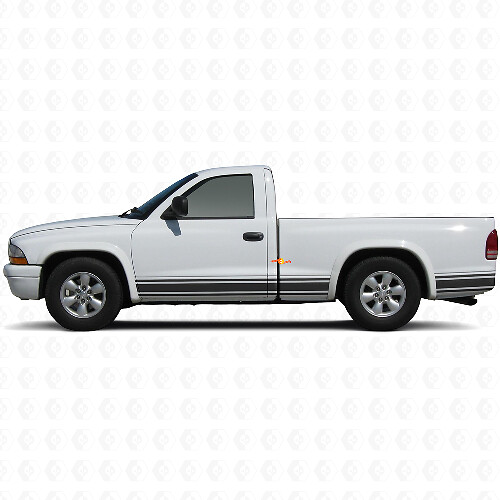 Aufkleber aus Vinyl für Seitenschweller mit geraden Linien für Dodge Dakota 1997-2004 1