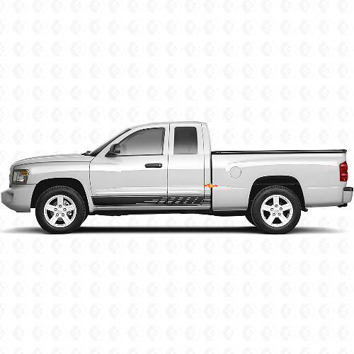 Perforierte Streifen Türseiten-Vinylaufkleber Decal Grafik für Dodge Dakota 2005-2011 1