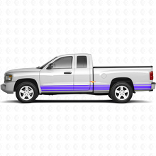 Straight Lines Rocker Panel Seiten-Vinylaufkleber für Dodge Dakota 2005-2011 2