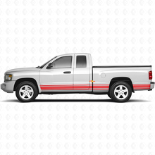 Straight Lines Rocker Panel Seiten-Vinylaufkleber für Dodge Dakota 2005-2011 3
