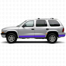 Straight Lines Schweller Seiten Vinyl-Aufkleber Decal für Dodge Durango 1998-2003 2