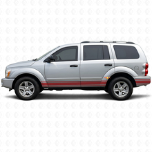 Straight Lines Schweller Seiten Vinyl-Aufkleber Decal für Dodge Durango 2004-2009 3