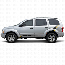 Schachbrett-Streifen Schweller Heckseitiger Vinylaufkleber Decal für Dodge Durango 2004-2009 2