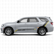 Karierte Streifen Schweller Seitlicher Vinyl-Aufkleber für Dodge Durango 2011+ 2